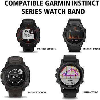 Silicon Ceas Inteligent Banda Curea pentru Garmin Instinct de Înlocuire Watchband Instinct Maree/Esport/Solar/Tactice brățară Brățară
