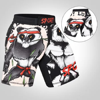 2022 CODY LUNDIN Bărbați MMA pantaloni Scurți Panda Imprimare de Compresie Antrenament Sport Ușoare de Formare Grappling Barbati Sweat shorts