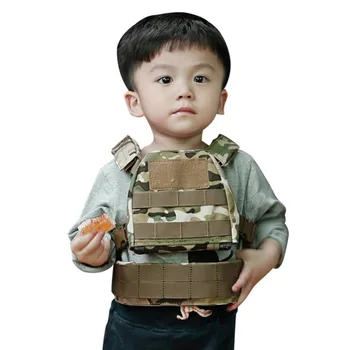 Copii Copii Airsoft Tactic Militar Molle Placă Purtător Vesta de Lupta cu Patrula Centura Copil Haine