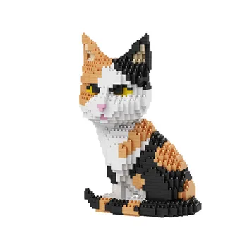 Balody 16037 Pisică persană Pisoi Galben Animal Prieteni Stau de Companie Model 3D DIY Mini Diamond Blocuri Caramizi de constructie de Jucarie pentru Copil