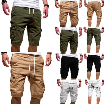 2019 Mai Nou Moda Barbati Militar Combat Camo Pantaloni Scurți De Marfă Urban Casual Armata Pantaloni Funduri