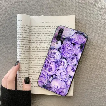 Yinuoda Elegant Roz Violet Floare Bujor Pe Vaza Caz de Telefon Pentru Samsung Galaxy A7 A50 A70 A40 A20 A30 A8 A6 A8 A9 Plus 2018