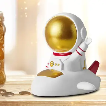 Modern Astronaut pusculita, Sculptura Salvarea Oală de Acțiune Figurina Ornament meșteșugul Decorative, cutii pentru Monede, Statuie pentru Decor Acasă