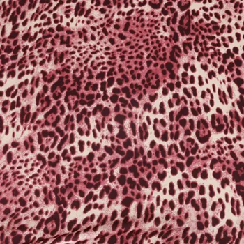Leopard Material Moale Crep Satin Scadere Pijamale Material pentru Rochie Fusta