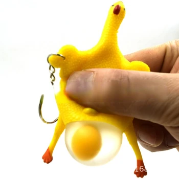 Stoarce Ou de Găină Decompresie Distractiv de Aerisire Pui Breloc Adult Spoof Tot Rick Copii Frământa Jucării Jucarii pentru Copii