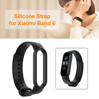 Silicon Ceas Inteligent Curea de Culoare Solidă de Înlocuire Trupa Încheietura mâinii Universal pentru Mi Band 6/6 NFC/5/5 NFC Huami Amazfit Banda de 5