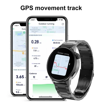 2022 NFC Smart Ceas Barbati Ceas de apelare Bluetooth GPS Circulație a Urmări Rata de Inima ECG Tensiunii Arteriale Bărbați smartwatch Pentru Android ios