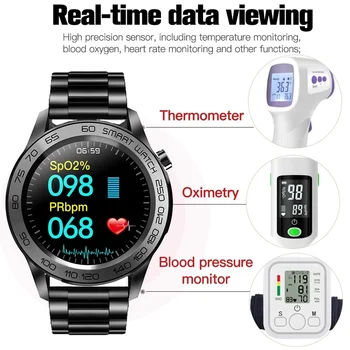2022 Nou Ceas Inteligent Bărbați GPS Track Record Sport Tracker de Fitness Heart Rate Monitor de Temperatura rezistent la apa Smartwatch Pentru Barbati+CUTIE