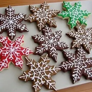 1-5 buc/Lot Forma de Fulg de nea Cookie-Cutter din Oțel Inoxidabil de Zăpadă Forma Cookie Mucegai DIY Fondant de Ciocolată Decorare tort Mucegai