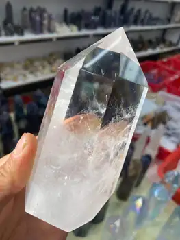 Frumoase Naturale Cristal Transparent Punct Naturale Cristal Turnul de Energie 500g