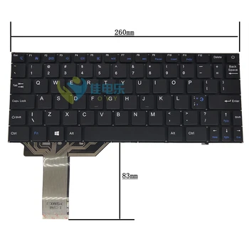 Tastatura originale Pentru Irbis 116A NB11 NB34 US English YXT-NB92-10 34280016 DK258E negru, fara rama taste albastru