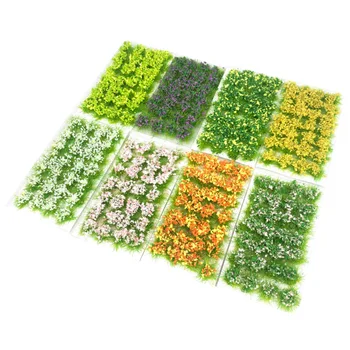 28 clustere de flori de iarbă grupuri de vegetație scena material de modelul de simulare iarba petale DIY de mână-a făcut scena de producție