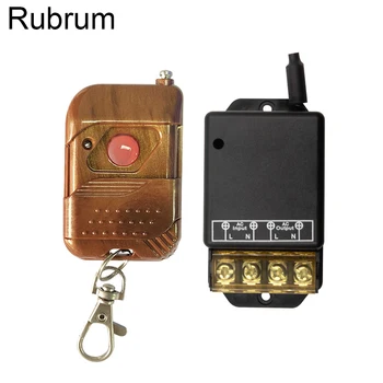 Rubrum AC 220V 30A 1 CH 433MHz Control de la Distanță Comutator Releu Transmițător RF Receptor Pentru Pompa de Apă Fabrica Motor de Lumină LED DIY