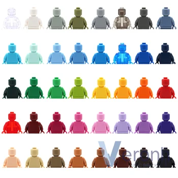 40 buc/set Culoare Solidă Mini Papusa Blocuri Fără Amprente 40 de Culori Cifre Cărămizi MOC Accesoriu de Afișare Jucarii Copii Cadou