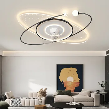 Luciu cu led-uri moderne living lămpi de tavan,RC pandantiv lumini de plafon,lumini led pentru camera de plafon lumina,Negru,auriu