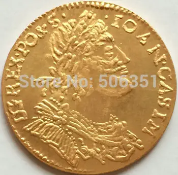 Placat cu aur 24K 1650 monede rusești copie
