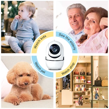 WiFi 5G Camera IP de Urmărire Automată Video Camere de Supraveghere Mini Camera 4MP 360 Baby Monitor Cctv aparat de Fotografiat Inteligent Wireless de Acasă