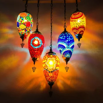 Boem candelabru Asia de Sud-est Cafenea, Restaurant, Hotel, Club de decoratiuni hand-made geamuri turc Candelabru