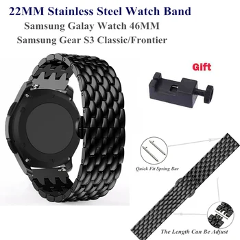 Curea 22mm Watchband pentru Huawei Watch GT 2e / GT 2/GT2 Smart Band Brățară din Oțel Inoxidabil Aliaj Bratara pentru Galaxy Watch 46mm