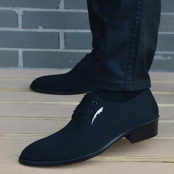 Toamna Formale Bărbați Pantofi De Înaltă Calitate A Subliniat Toe Pantofi Rochie Respirabil Coreea De Dantelă Sus Oamenii De Afaceri Pantofi Plat Zapatos Hombre