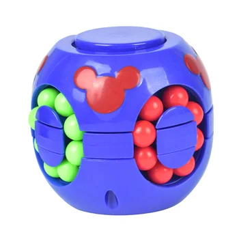 ZK60 2 IN 1 Degetelor degetul spinner jucărie magic Cube Degetului Gyro de relief de stres puzzle-uri creative fasole magie jucărie Copil Cadou Jucarii