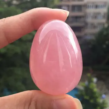 Naturale Roz Cuarț roz în formă de Ou Magic de Cristal de Vindecare Mingea Sferă de Piatră prețioasă 50mm