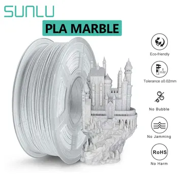 SUNLU Imprimantă 3D cu Filament de Marmură PLA 1KG 1,75 MM Imprimante 3D Materiale textură de Marmură Biodegradabile Filamente Materiale de Imprimare