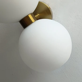 Nordic moderne de lux lumina creatoare de sticlă de lampă de perete dormitor simplu lampă de noptieră studiu de design de artă living lampă de perete