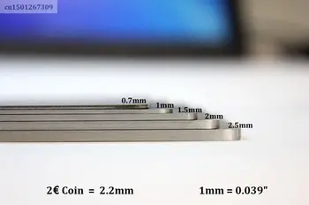 1buc Grosime de 0,7 mm/1 mm/1,5 mm/2mm/2,5 mm din Oțel Inoxidabil Gol Metal Carte de vizită Dimensiune 85*53mm Ambele părți Mat Finisaj Periat