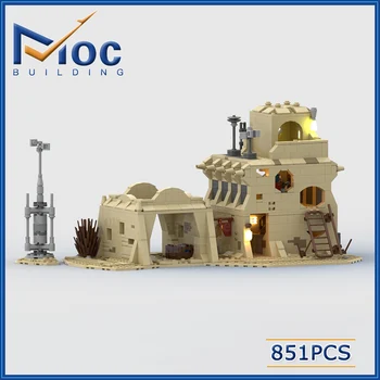 MOC Bloc Star Film Tatooine Comerciant Magazin Garaj Tehnologie Cărămizi Asamblare DIY Model de Jucărie Cadou de Vacanță