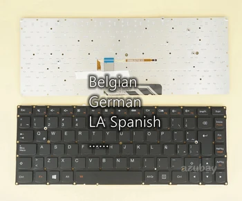 Belgian, German de LA Tastatură spaniolă Pentru Lenovo Yoga 4 Pro, Yoga 900-13isk / Pentru Biz, 900-13isk2, ST3LB-BEL GE LAS LCM15A5 cu iluminare din spate