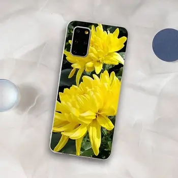 Crizantema Caz de Telefon pentru Samsung S21 A10 pentru Redmi Nota 7 9 pentru Huawei P30Pro Onoare 8X 10i acoperi