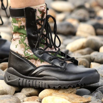Ultralight Bărbați Bocanci De Armată În Aer Liber Junglă Pantofi Om Femeile Militare Tactice Glezna Cizme Respirabil Luptă Deșert Cizme Drumeții