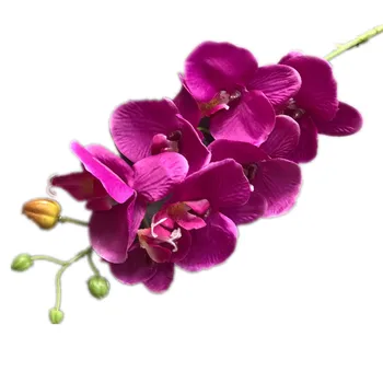 Una Artificială Fluture Orhidee Floare Ramură 7 Cap de Mătase Phalaenopsis Orhidee Plante pentru Nunta Aranjamente Florale Aranjament