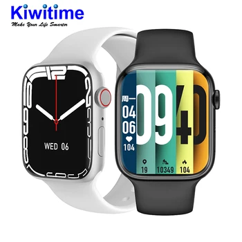 2022 KIWITIME IWO 15 W58 Ceas Inteligent Seria 8 45mm Infinit Ecran Smartwatch pentru Barbati Femei Huawei, Xiaomi W57 Pro Android Telefon
