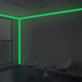 Luminos Banda de 2m culoare Verde Închis Banda Auto-adeziva Viziune de Noapte Strălucire În Întuneric Siguranță de Avertizare de Securitate Etapă Decor Acasă Casete