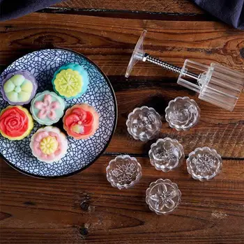 1 Set de Vafe Matrite de Căldură-rezistent Luna Tort Mucegai Tort Luna Cookie-urile produse de Patiserie Biscuiți Mucegai 3D de Copt Accesorii