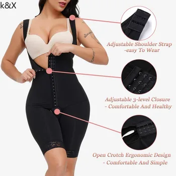 Femei Shapewear Postpartum Modelarea Abdominale Brâu Slăbire Talie Antrenor abdomen Plat Formator Corp Plin Tunder Faja Colombiana