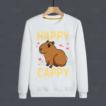 Capybara Jachete Harajuku Liber Streetwear Top Toamna Primavara O De Gât Drăguț Animale Desene Animate Pulover Hoody Mens