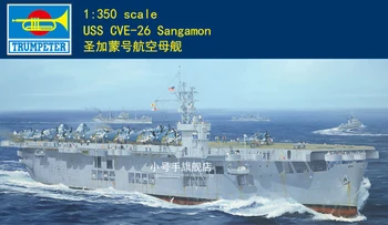 TROMPETISTUL 05369 Scara 1/350 USS CVE-26 Sangamon Plastic Model de Kit
