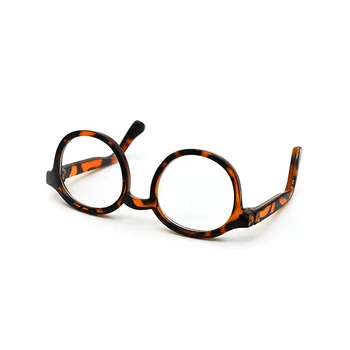 De înaltă calitate 6cm 7,8 cm ochelari costum 1/3 1/4 bjd 15cm, 20cm păpuși Clar Obiectiv Cadru Rotund Ochelari Ochelari papusa accesorii