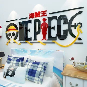 DIY Acrilica Cristal Anime Autocolant de Perete Personalizate Creative Decor Camera de zi Dormitor Dormitor Fundal Manga Desene animate Poster