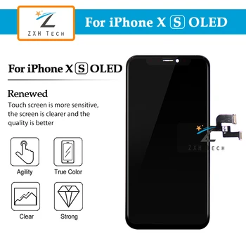 Mare OLED Pentru iPhone X Display Cu Touch 3D Digitizer Asamblare pentru iPhone X LCD XR XS OLED /TFT Ecran de Înlocuire cu Cadouri