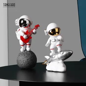 TANGCHAO Creative Astronaut Decor Figurine Pentru Interior Decor Acasă Rășină Astronaut Sculptura Camera de zi de Decorare Statuie