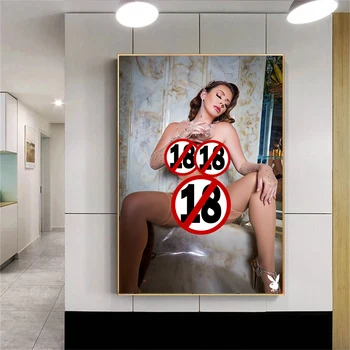 HD Sexy Femei Goale Poster femeie Nud Fata de Body Art Panza Pictura Perete Printuri de Arta Living Decorul Camerei Poze（ Nu ocluzie）