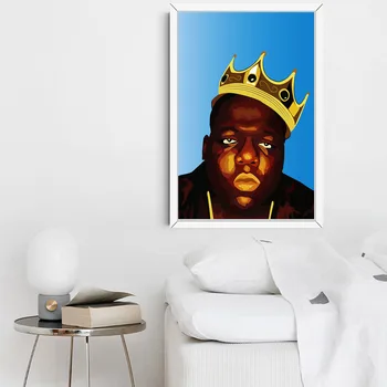 Notorious B. I. G Biggie Smalls Hip-Hop, Gangsta Rap Cântăreață de Muzică Rapper Arta Canvas tablou Poster de Perete Decor Acasă