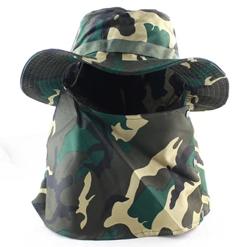 Tactic Boonie Camuflaj Pălării din Nepal Capac Găleată Pălărie Militares Armata Mens Militare Drumeții, Pescuit Pălărie Cu urechi UV UPF50+