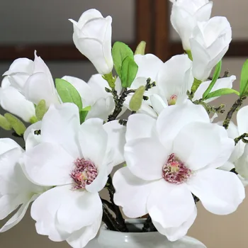 1 buc Mătase Flori de Orhidee, Magnolie Fals Florale Nunta, Flori Artificiale pentru Petrecerea Acasă Decorare