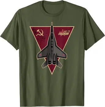 Rusia Sovietică Mig 29 Fulcrum Luptător T-Shirt. Premium Bumbac cu Maneci Scurte O-Neck Mens T Shirt Noi S-3XL