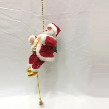 Plus Electronice Moș Crăciun De Jucărie Alpinism Scara Moș Crăciun Cu Muzică Bună De Crăciun Cadou De Ziua De Nastere Pentru Baieti Si Fete